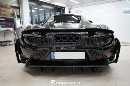 맥라렌 765LT 앞범퍼 사고, 울트라핏 블랙 PPF 재시공, 부천PPF 프로젝트알 / 부천 원미구 상동