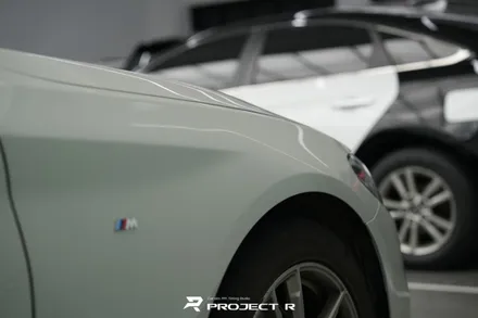BMW 5시리즈 530i 전체 랩핑 재시공, 비닐프로그 고광택 게인스보로 그레이, 부천 프로젝트알 / 부천 원미구 상동