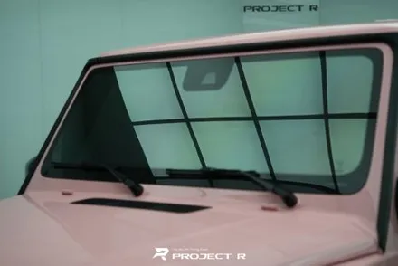 벤츠 지바겐 G63 AMG 부천 고광택 전체 랩핑, 비닐프로그 루즈 핑크 재시공 / 부천 원미구 상동