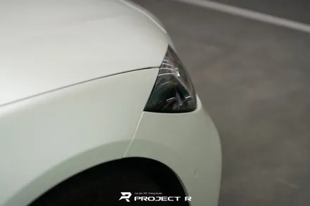 벤츠 C클래스 C200 전체 랩핑, 비닐프로그 무광 화이트펄, 부천랩핑 전문 프로젝트알 / 부천 원미구 상동