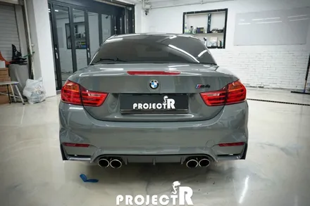 BMW M4 컨버터블 에이버리 락그레이 전체 랩핑, 인천 자동차 래핑 전문점 프로젝트알 / 부천 원미구 상동