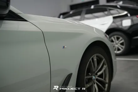 BMW 5시리즈 530i 전체 랩핑 재시공, 비닐프로그 고광택 게인스보로 그레이, 부천 프로젝트알 / 부천 원미구 상동