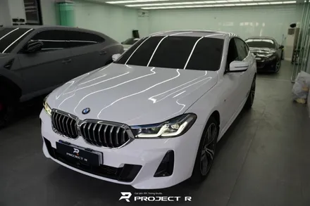 BMW 6GT 전체 랩핑, 비닐프로그 고광택 크리스탈 화이트 시공, 부천 래핑 프로젝트알 / 부천 원미구 상동