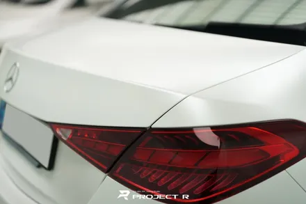 벤츠 C클래스 C200 전체 랩핑, 비닐프로그 무광 화이트펄, 부천랩핑 전문 프로젝트알 / 부천 원미구 상동
