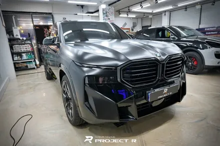 BMW XM 사틴블랙 전체랩핑, 울트라핏 XP크리스탈 하이그로시 전체PPF 시공, 부천 프로젝트알 / 부천 원미구 상동