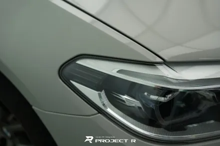 BMW 5시리즈 530i 전체 랩핑 재시공, 비닐프로그 고광택 게인스보로 그레이, 부천 프로젝트알 / 부천 원미구 상동