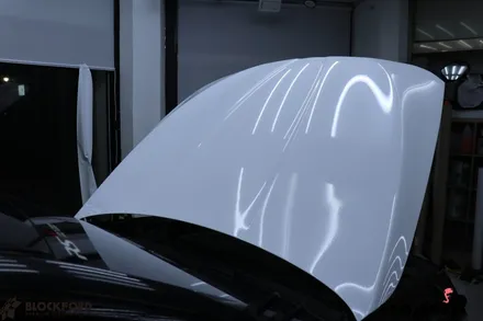 부천랩핑 BMW 520d 전체랩핑 에이버리 유광화이트 래핑시공기 / 부천 원미구 상동