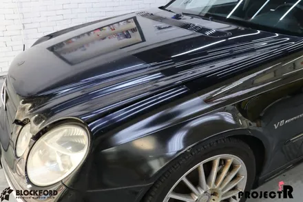 벤츠 w211 E55 AMG 본넷 휀다 PPF 제거하다 / 부천 원미구 상동