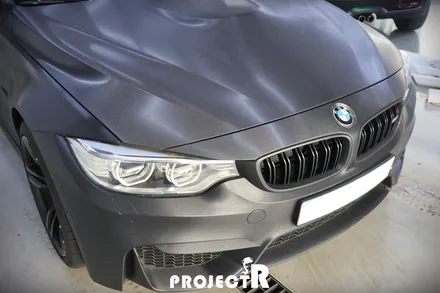 BMW M3 전체랩핑 재시공, 3M 1080 유광화이트 골드 스파클 by 부천 랩핑 전문 프로젝트R / 부천 원미구 상동