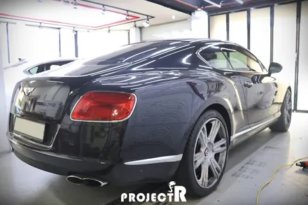 벤틀리 컨티넨탈 GT 3M1080 화이트골드스파클 전체 풀 랩핑 by 부천 상동 프로젝트R / 부천 원미구 상동