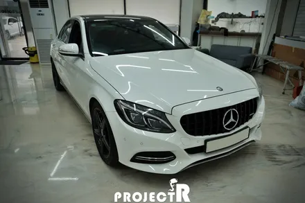 벤츠 C클래스 C220 전체 랩핑, 에이버리 펀 퍼플 메탈릭 자동차 래핑 by 프로젝트R / 부천 원미구 상동