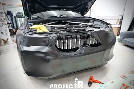 BMW X6 에이버리 사틴블랙 전체 랩핑 사고 부위 부분 래핑 재시공기 by 프로젝트R / 부천 원미구 상동