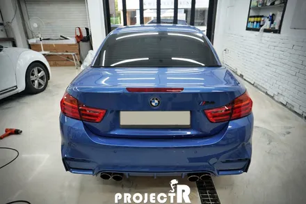 BMW M4 컨버터블 에이버리 락그레이 전체 랩핑, 인천 자동차 래핑 전문점 프로젝트알 / 부천 원미구 상동