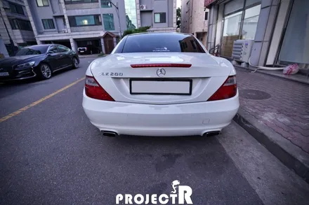 벤츠 SLK200 전체 랩핑, 에이버리 다크 블루 메탈릭 자동차 래핑 시공기 by 인천 부평 프로젝트알 / 부천 원미구 상동