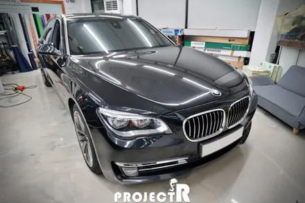BMW 7시리즈 전체랩핑, 750LI 에이버리 유광 락그레이 자동차 래핑 by 부천 프로젝트알 / 부천 원미구 상동