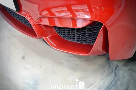 BMW M4 키드니 그릴 포인트 랩핑, 유광블랙 부분 랩핑 by 부천 상동 프로젝트알 / 부천 원미구 상동