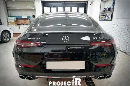 벤츠 GT43 AMG 전체 랩핑, 에이버리 유광 그레이 크레용 랩핑 by 부천 프로젝트알 / 부천 원미구 상동