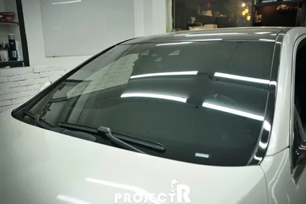 벤츠 S클래스 전면 열차단 썬팅 재작업, 블락포디 비바 스카이블루 윈도 틴팅, 부천 자동차썬팅 프로젝트알 / 부천 원미구 상동