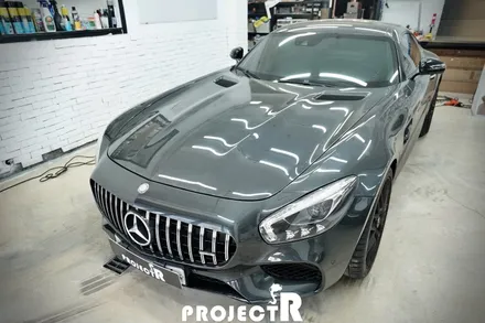 벤츠 AMG GT 3M 썬플라워 전체 랩핑, 인천 부평 자동차 래핑 전문 프로젝트알 / 부천 원미구 상동