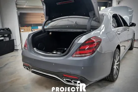 부천 랩핑 전문점, 벤츠 S63 AMG 에이버리 유광 화이트 전체 랩핑 in 프로젝트알 / 부천 원미구 상동