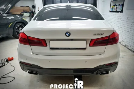 BMW 5시리즈 530i 에이버리 사틴블랙 전체 랩핑, 크롬죽이기 in 부천 프로젝트알 / 부천 원미구 상동