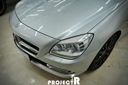 벤츠 SLK 350 전체 랩핑, 에이버리 사틴 바솔트 메탈릭  시공 in 부천 프로젝트알 / 부천 원미구 상동