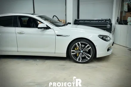 BMW 6시리즈 640d 전체 랩핑, 에이버리 사틴 바솔트 메탈릭 시공, 부천 자동차 랩핑은 프로젝트알~ / 부천 원미구 상동