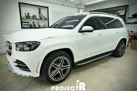 벤츠 GLS 400d 에이버리 유광블랙 전체 랩핑 시공, 부천 상동 프로젝트알 / 부천 원미구 상동