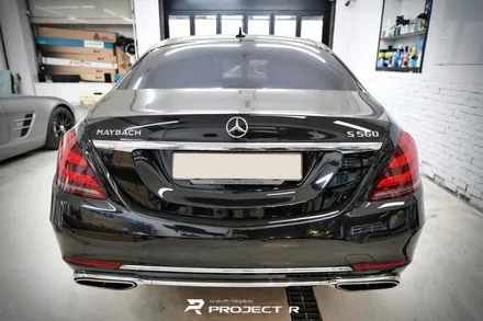 벤츠 S560 마이바흐 투톤 랩핑, 3M 유광 골드 메탈릭 시공, 부천랩핑 프로젝트알 / 부천 원미구 상동