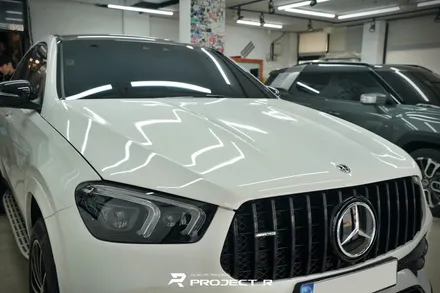 벤츠 GLE 400d 투톤랩핑, 상판 3M2080 유광블랙 부분 랩핑 시공, 부천 프로젝트알 / 부천 원미구 상동