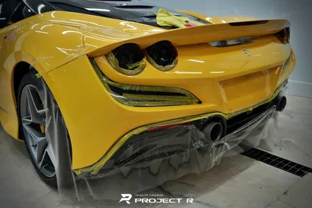 부천PPF 페라리 F8 리어 범퍼 부분 PPF, 울트라핏 XP 크리스탈, 프로젝트알 / 부천 원미구 상동