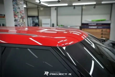 부천랩핑 기아 쏘울 루프스킨 시공, 사이드미러 부분 포인트 랩핑 in 프로젝트알 / 부천 원미구 상동