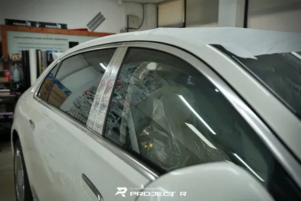 벤츠 S580 썬팅, S클래스 마이바흐 글라스틴트 슈어X 열차단썬팅 시공 후기, 부천 프로젝트알 / 부천 원미구 상동