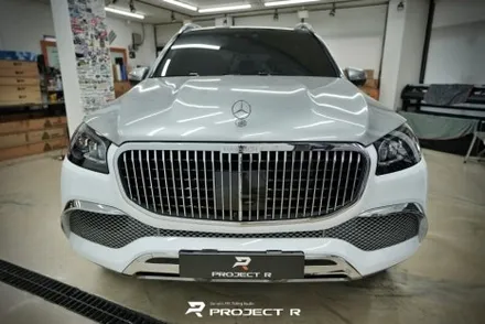벤츠 마이바흐 GLS600 듀오톤 투톤랩핑, 상단 3M2080 유광블랙 시공, 부천랩핑 프로젝트알 / 부천 원미구 상동
