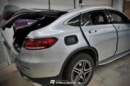 벤츠 GLC 300e 쿠페 전체 랩핑, 비닐프로그 고광택 루퍼스 레드, 부천랩핑 프로젝트알 / 부천 원미구 상동