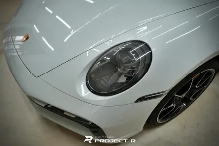 포르쉐 992 911 카브리올레 전체 PPF 재시공, 울트라핏 블랙 PPF, 부천 상동 프로젝트알 / 부천 원미구 상동