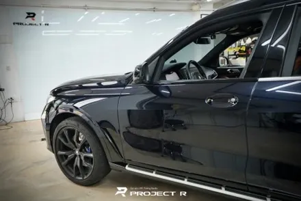 BMW X7 전체 랩핑, 에이버리 사틴 실버 메탈릭 시공, 부천 자동차랩핑 프로젝트R / 부천 원미구 상동