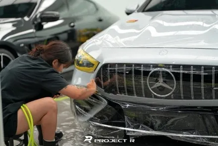 벤츠 AMG GT43 앞범퍼 및 리어 디퓨저 울트라핏 PPF 재시공, 부천 수입차PPF 전문 프로젝트알 / 부천 원미구 상동
