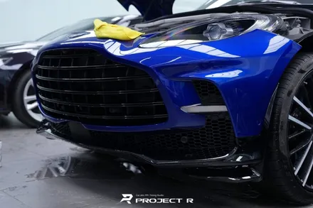 애스턴마틴 DBX707 앞범퍼 PPF 재시공 및 화이트 라인 포인트 랩핑, 부천 프로젝트알 / 부천 원미구 상동