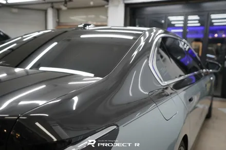부천 BMW 7시리즈 740i 듀오톤 랩핑, 상단 울트라핏 카본 PPF 시공, 프로젝트알 / 부천 원미구 상동