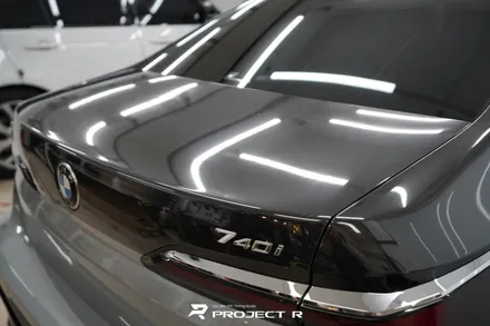 부천 BMW 7시리즈 740i 듀오톤 랩핑, 상단 울트라핏 카본 PPF 시공, 프로젝트알 / 부천 원미구 상동