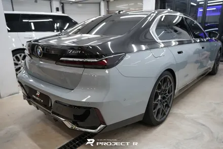 부천 BMW 7시리즈 740i 듀오톤 랩핑, 상단 울트라핏 카본 PPF 시공, 프로젝트알 / 부천 원미구 상동