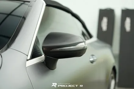 벤츠 E클래스 E450 카브리올레 전체 랩핑, 3M 사틴 다크그레이 시공, 부천 프로젝트알 / 부천 원미구 상동