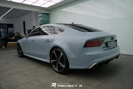 아우디 RS7 전체랩핑 3M2080 배틀쉽그레이, 부천 약대동 자동차랩핑 프로젝트알 / 부천 원미구 상동