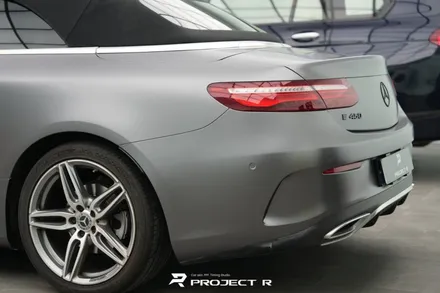 벤츠 E클래스 E450 카브리올레 전체 랩핑, 3M 사틴 다크그레이 시공, 부천 프로젝트알 / 부천 원미구 상동
