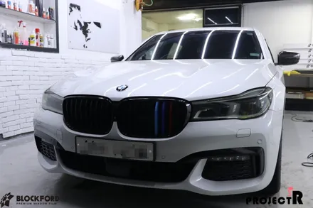 상동랩핑 전문점 BMW 730Ld 라이트필름과 크롬죽이기 포인트랩핑 / 부천 원미구 상동