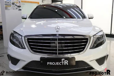 부천 랩핑전문점 벤츠 S63 AMG 전체랩핑 에이버리 사틴블랙 올래핑 후기~ / 부천 원미구 상동
