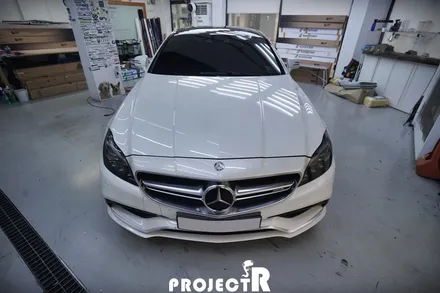 벤츠 CLS63 AMG 루프스킨 부분 포인트 랩핑, 라이트필름 시공기 by 프로젝트R / 부천 원미구 상동
