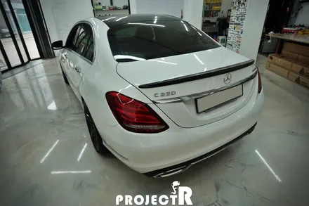 벤츠 C클래스 C220 전체 랩핑, 에이버리 펀 퍼플 메탈릭 자동차 래핑 by 프로젝트R / 부천 원미구 상동