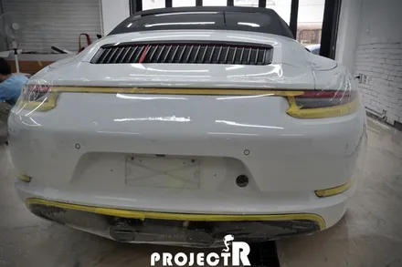 포르쉐 911 카레라 4 GTS 뒷범퍼 PPF 보호필름 시공기 by 부천 자동차PPF 전문점 프로젝트알 / 부천 원미구 상동